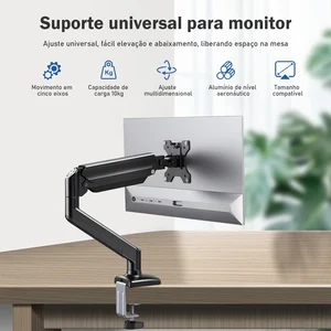 Articulated arm monitor, TV support, desktop Full Motion Monitor Holder Mount, mechanical spring arm, aluminum monitor support 10 Main Sales Articulated Braco Monitor - №2