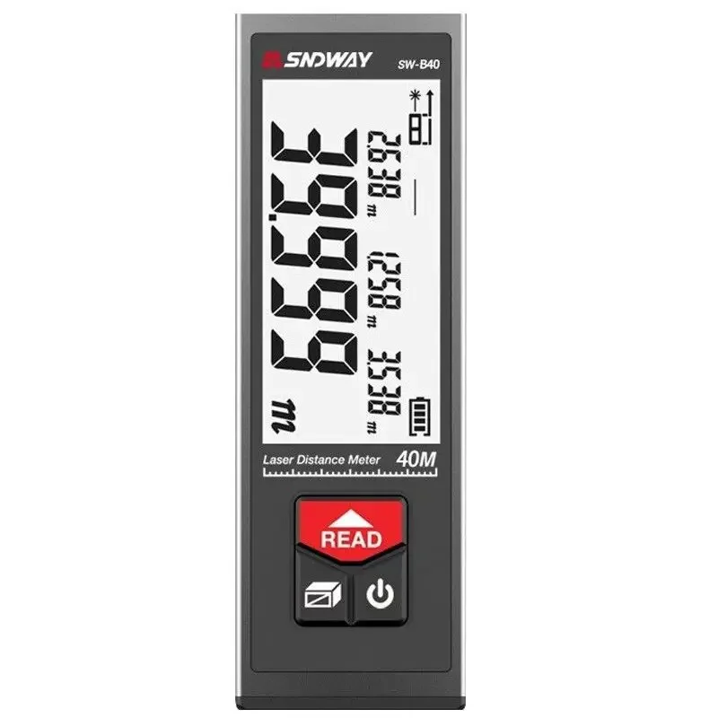 Sndway SW-B40 Laser Afstand Meter Afstandsmeter Elektronische Roulette Laser Digitale Tape Range Finder Trena Meet 40M 50M 60M