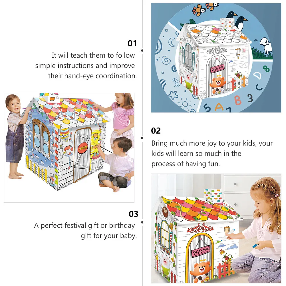 1pcs-graffiti-paper-playhouse-diy-set-for-kids-educational-creative-painting-kit-detachable-design-hands-on-learning