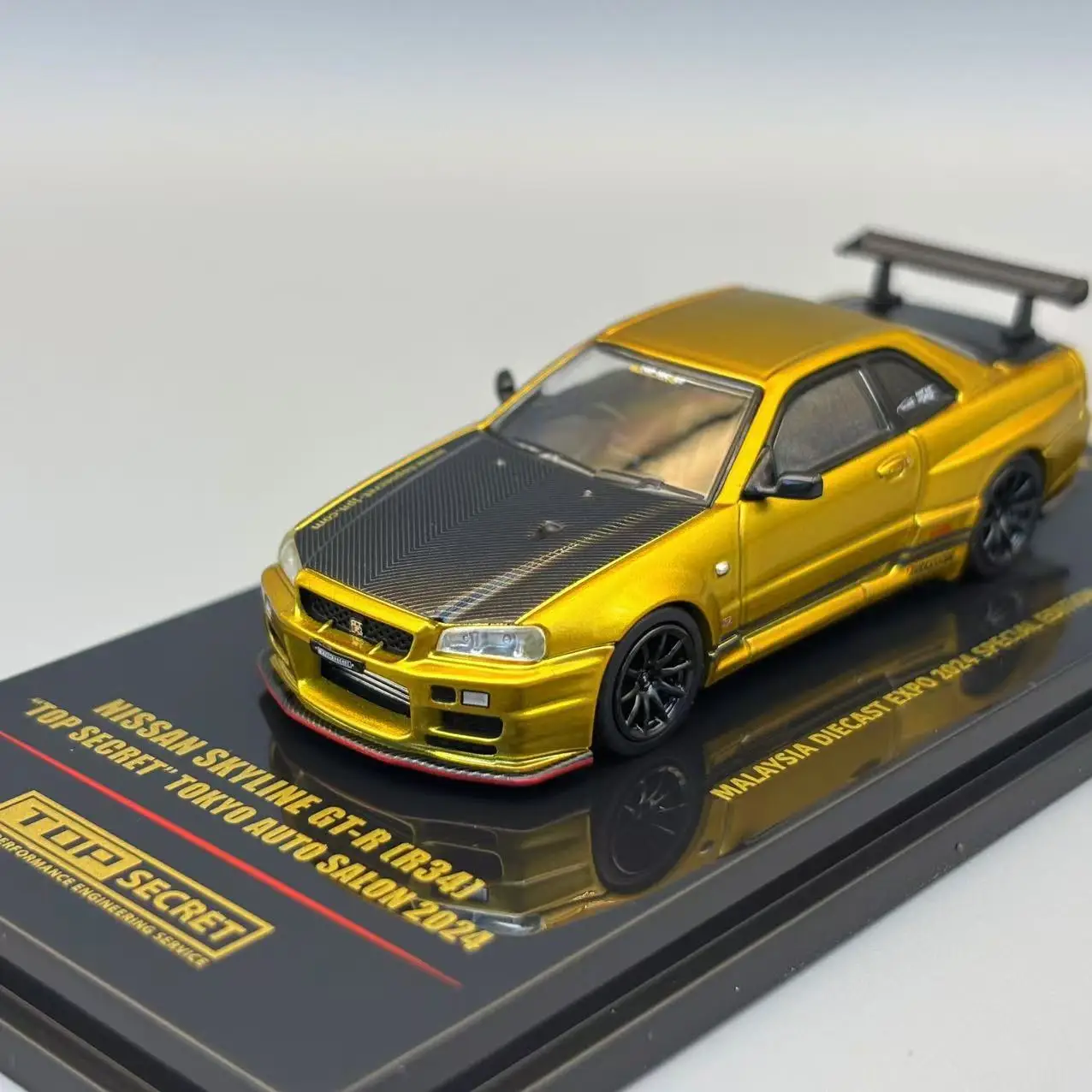 INNO Spot 1:64 Alloy Car Model Nissan SGTR R34 R35 TOPSECRET Malaysia Limited Edition