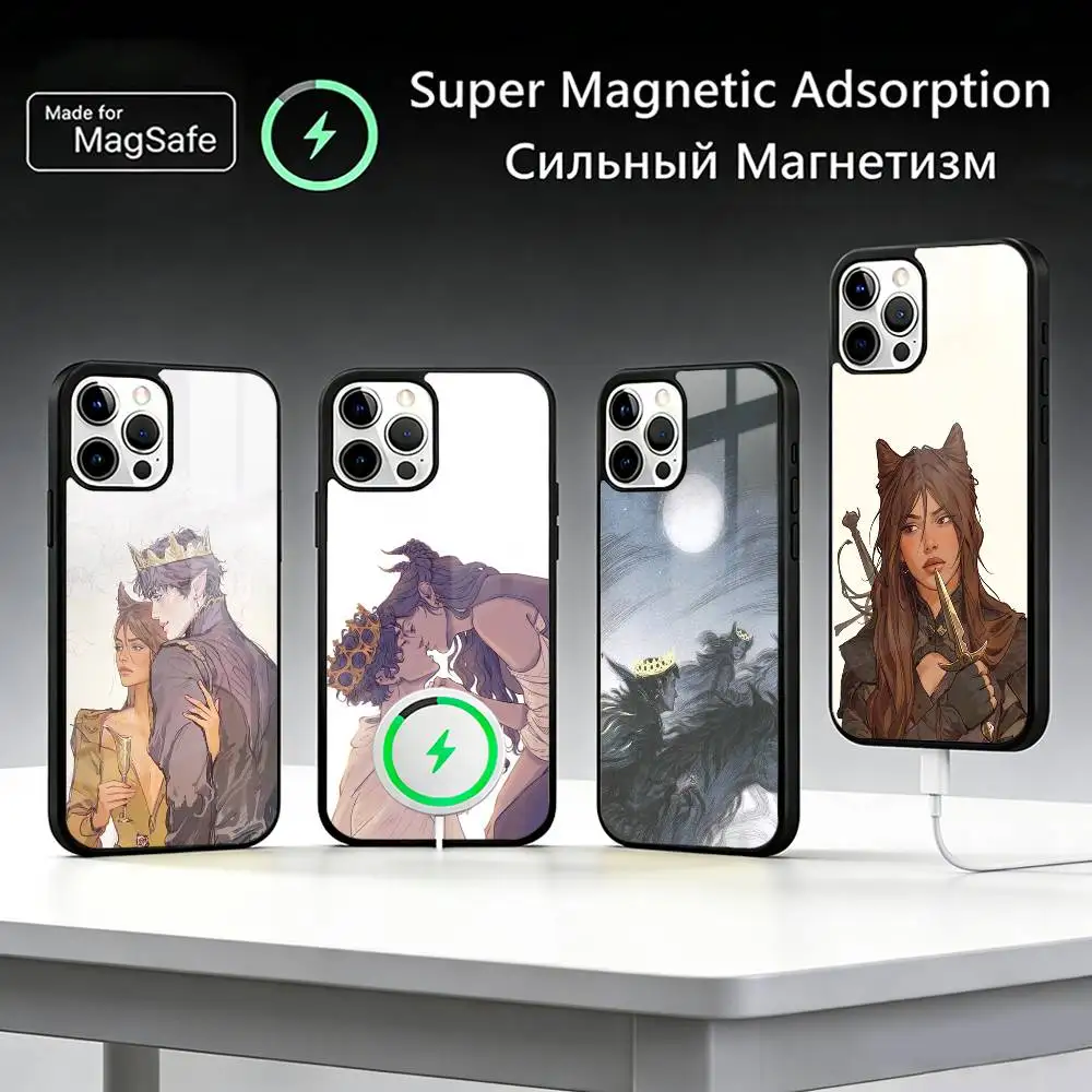 

T-The C-Cruel Prince Jude And Cardan Phone Case For IPhone17 16 15 14 13 12 11 Plus Pro Max Plus Wireless Charger Cover Funda