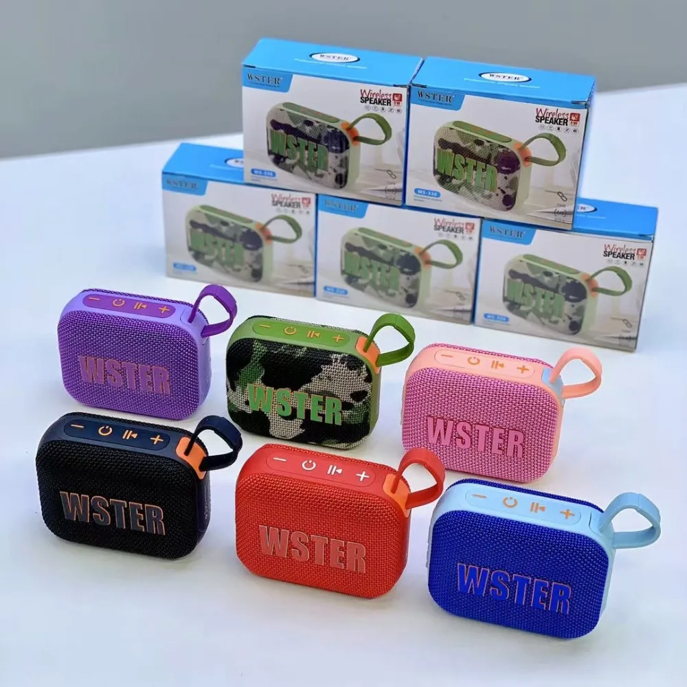 Caixa de Som Bluetooth 5.4 com Alça, Som Alto de 5W, Bateria de 1200mAh, Rádio FM, Pareamento TWS, Pequena Caixa de Som Sem Fio para Casa e Exterior