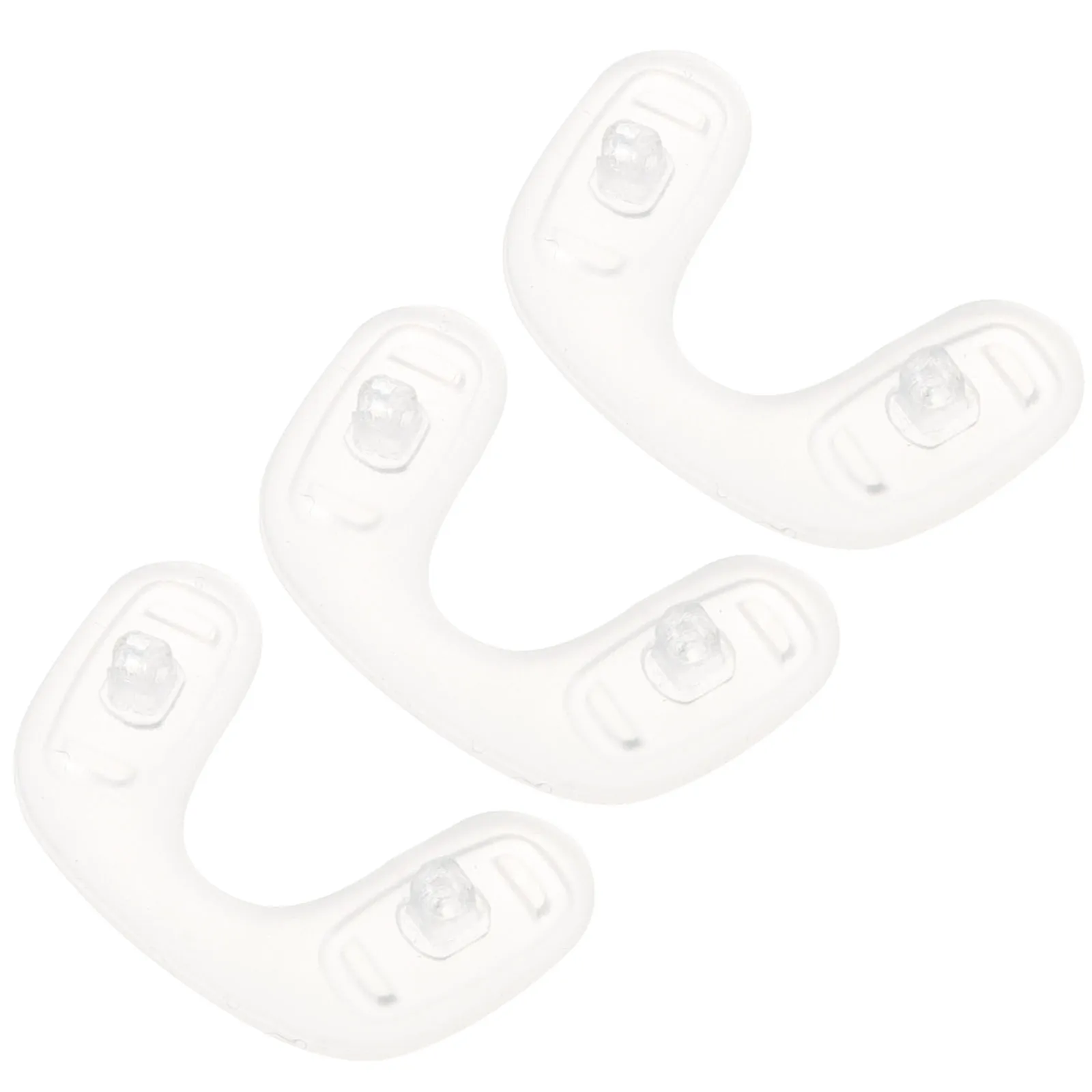 

3pcs Silica Gel Nose Pads Anti-slip Height-Increasing Glasses Eyeglasses Sunglasses Compatible White Metal Frame Children Nose