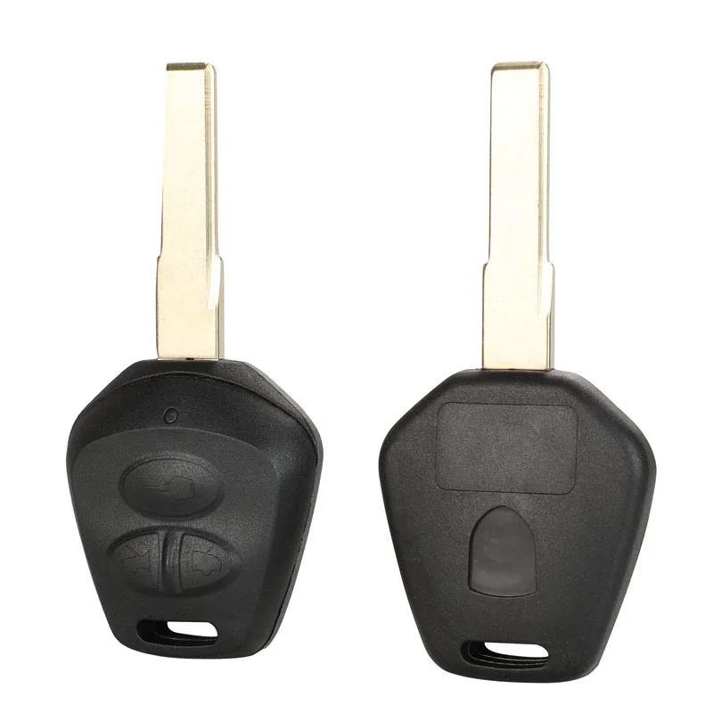 

nhkey car key shell for Porsche Key with Brass Remote Key Case for Cayenne 3 Button Straight Blade