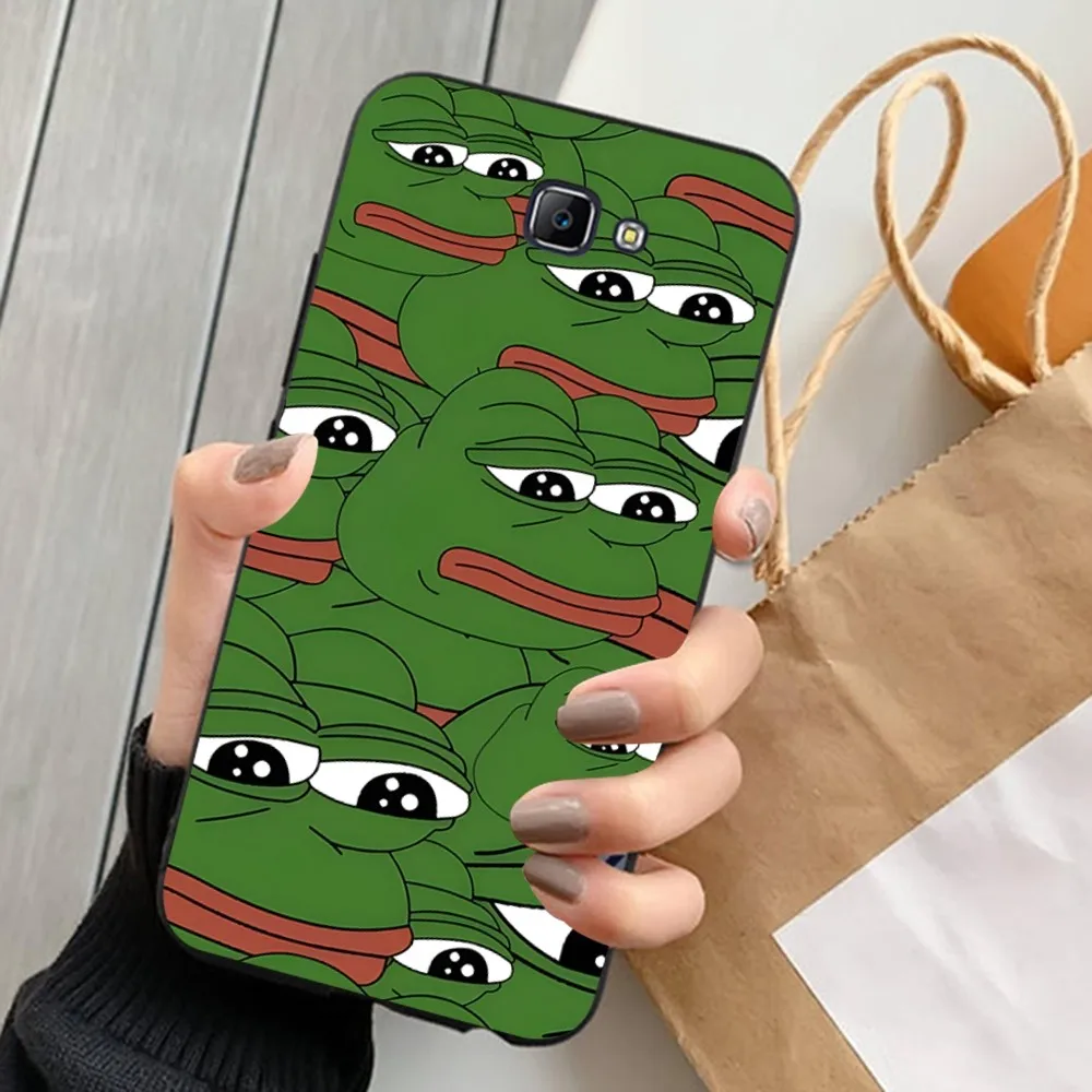 Funny Sad Frog pepe meme Phone Case For Samsung J 7 plus 7core J7 neo J6 plus prime J6 J4 J5 Mobile Cover