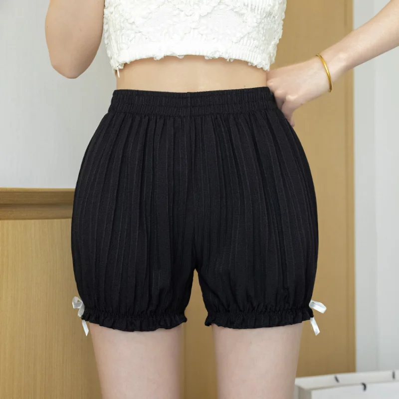 Kawaii Lolita Shorts Frauen Mädchen atmungsaktive Schlüpfer Sicherheit kurze Hosen einfarbig plus Größe Vintage Bloomers Kürbis Höschen