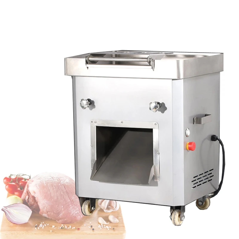 Automatic Commercial Meat Cutting Machine High Efficiency Meat Slicer For Catering Canteen Supermarket