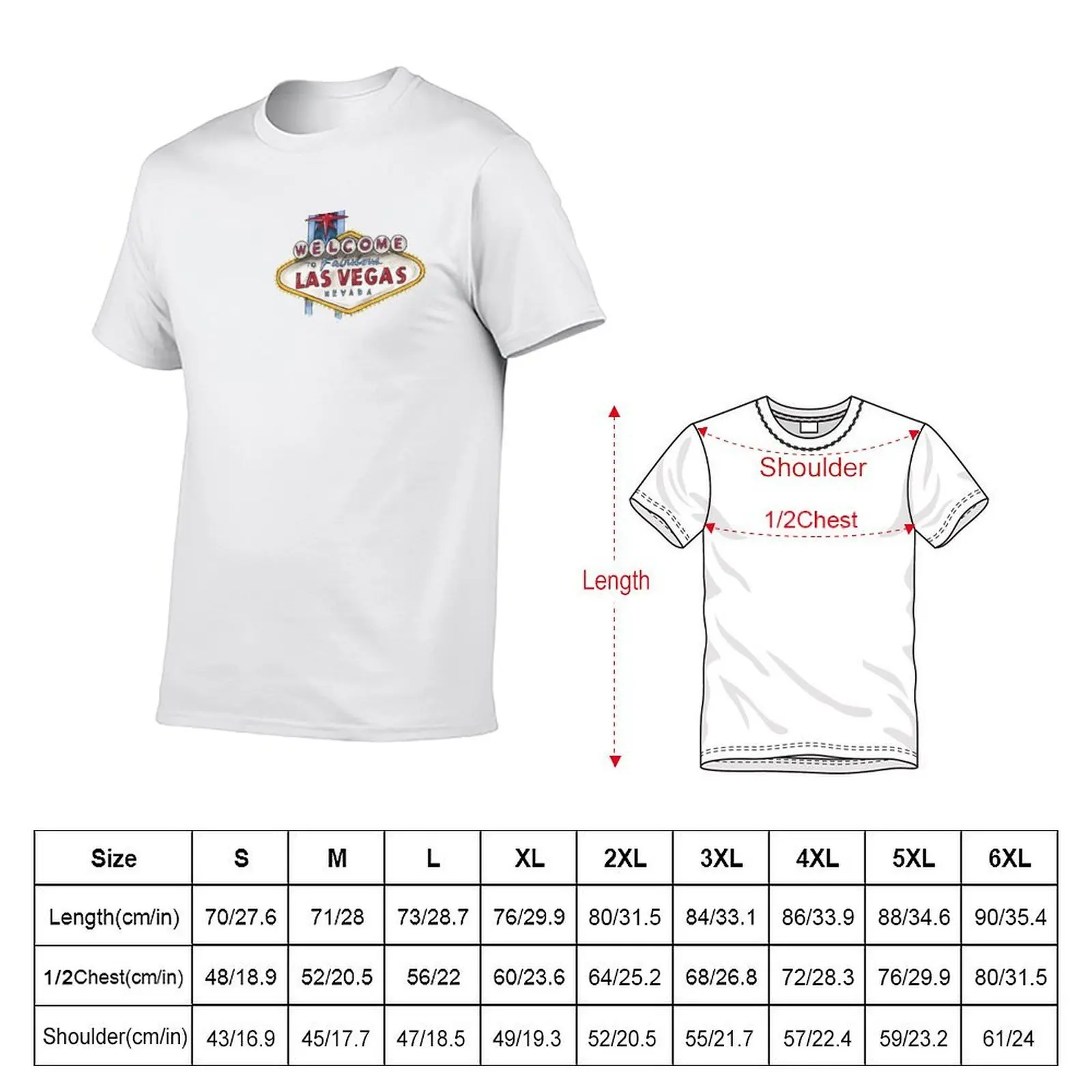 Las Vegas T-Shirt t shirts for man cotton soft cotton t shirts high quality man t shirt cotton high quality T-shirt