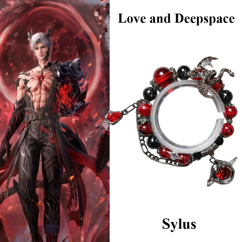 

Love and Deepspace Sylus Creative Personality Game Peripheral Bracelet Cartoon Black Crow Fashion Versatile Girls Bracelet Gift