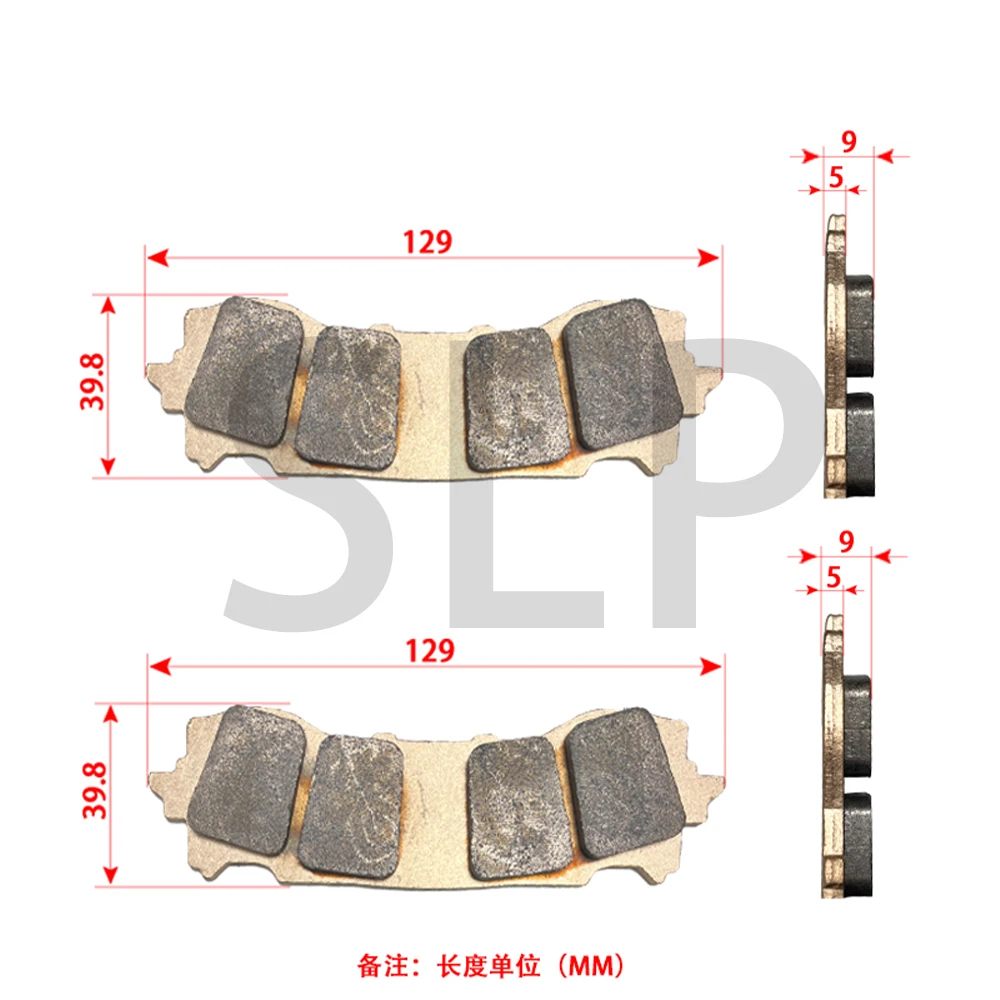 Suitable for Honda Jinyi GL 1800 2018-2020 motorcycle copper based sintered front brake pads