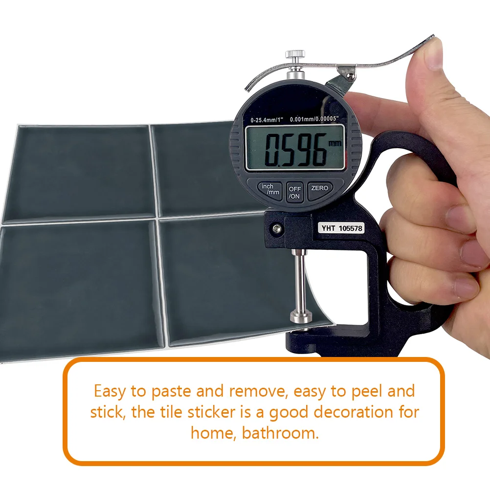 

10Pcs Adhesive Tile Stickers Kitchen Decorative Self Adhesive Tile Sticker Wall Stickers for Bathroom Bedroom Home