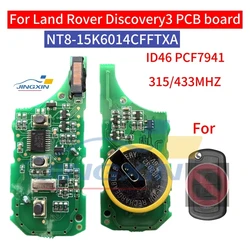 JingxinPCB Rechargeable 315Mhz /433MHz ID46 PCF7941 Flip Remote Control Car Key Fob For Range Rover Sport Land Rover Discovery3
