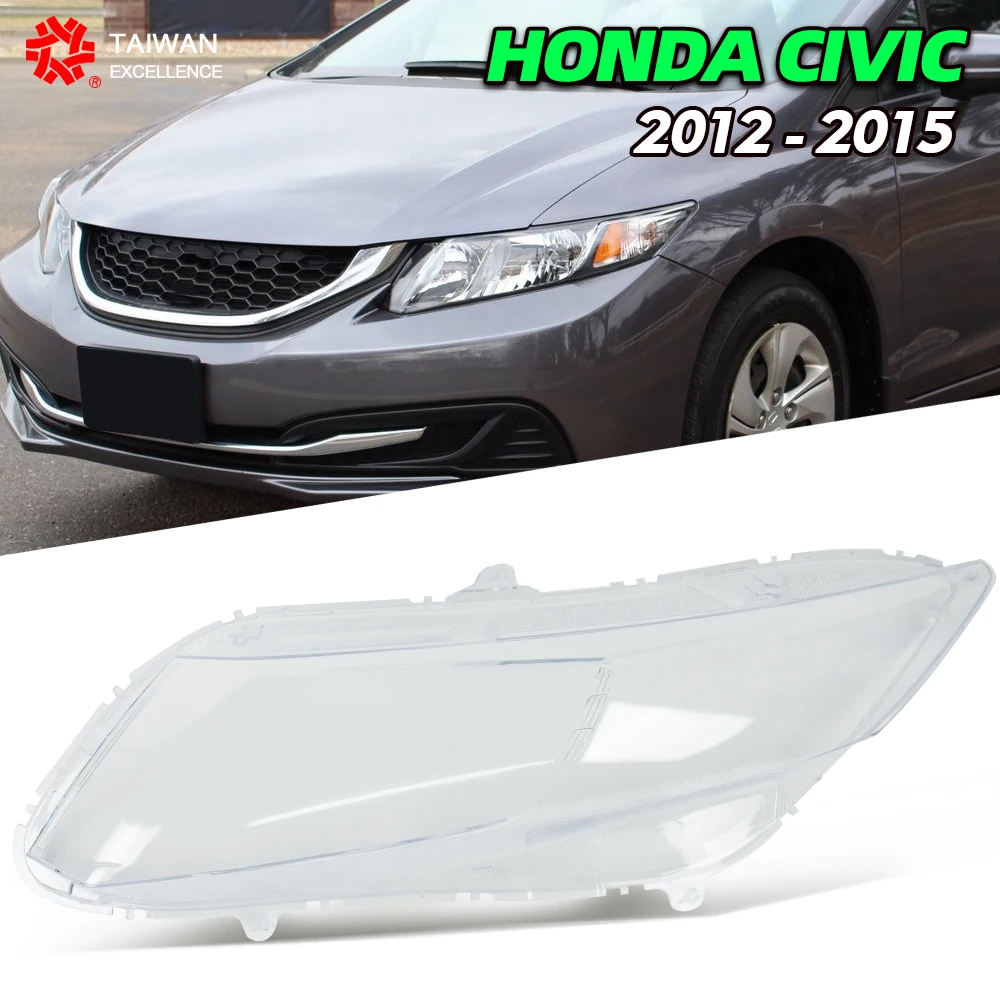 

Headlight Cover For Honda Civic 2012-2015 Headlamp Lens Transparent Lampshade Shell Replace The Original Glass