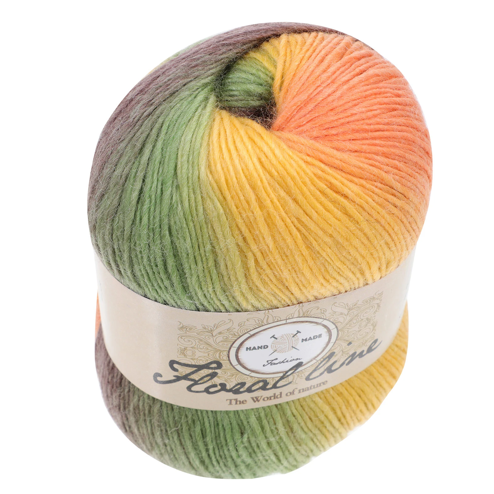 

Soft And Comfortable Wool Yarn For Knitting Sweaters Handcrafts Diy Projects 1 Roll Of Durable Wool Yarn In Rainbow Colors
