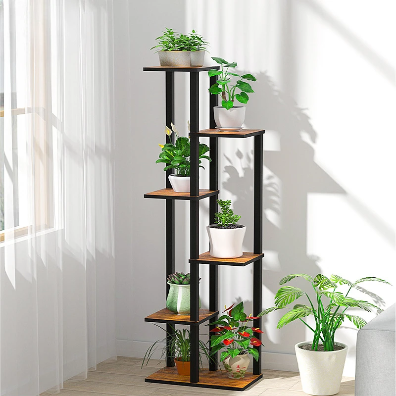 

Cross border balcony flower rack, floor standing storage rack, light luxury indoor splicing flower rack