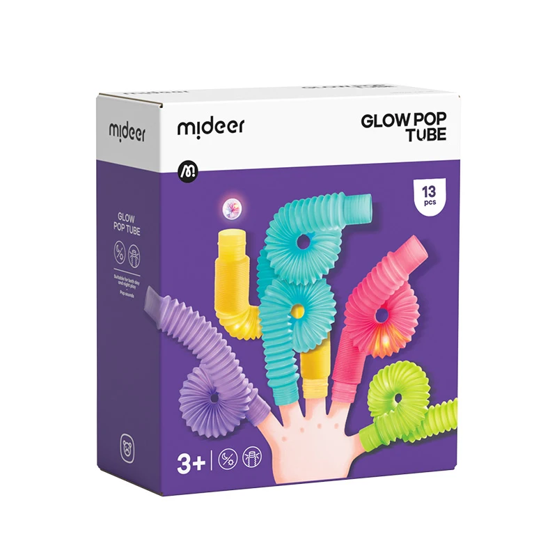 

Mideer Glow Pop Tube Toy for Festival Graduation Ceremony and Celebrating Holidays