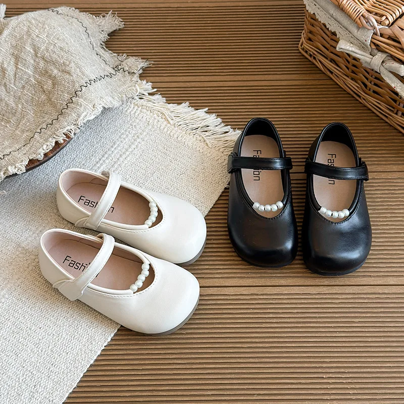 

Spring New Women's Children's Fashion Princess Soft Sole Round Head PU Leather Shoes Children's Shoes Wholesale