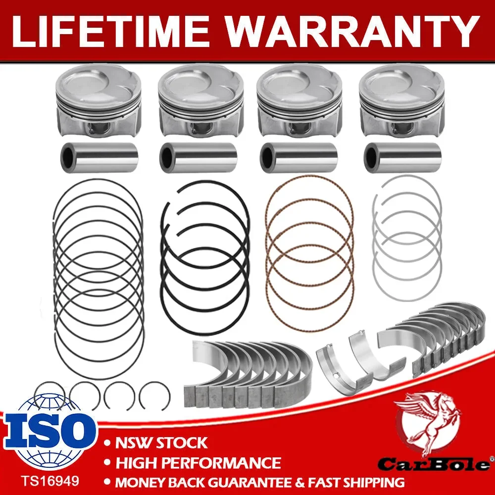 

+0.50MM Oversize For 2.0L HYUNDAI KIA 2014-2019 Piston w/ Rings & Bearings Kit