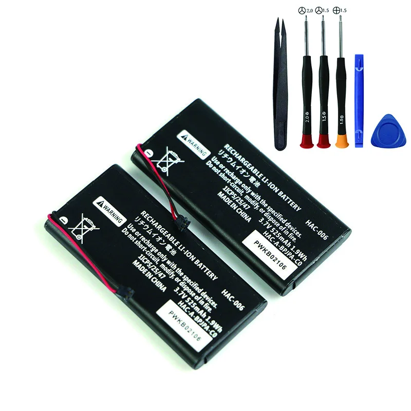 525mA AC 006 HAC-006 batterie HAC-BPJPA-C0 HAC-015/016 HAC-A-JCR-C0 Bateria pour Nintendo Switch Ns Joy-Con Joycon contrôleur