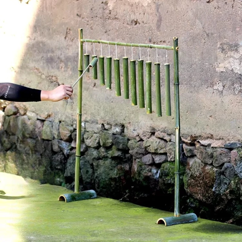 

Бамбуковые ветряные колокольчики для звукотерапии и медитации, духовные колокольчики для релаксации, ударные музыкальные инструменты (диапазон)