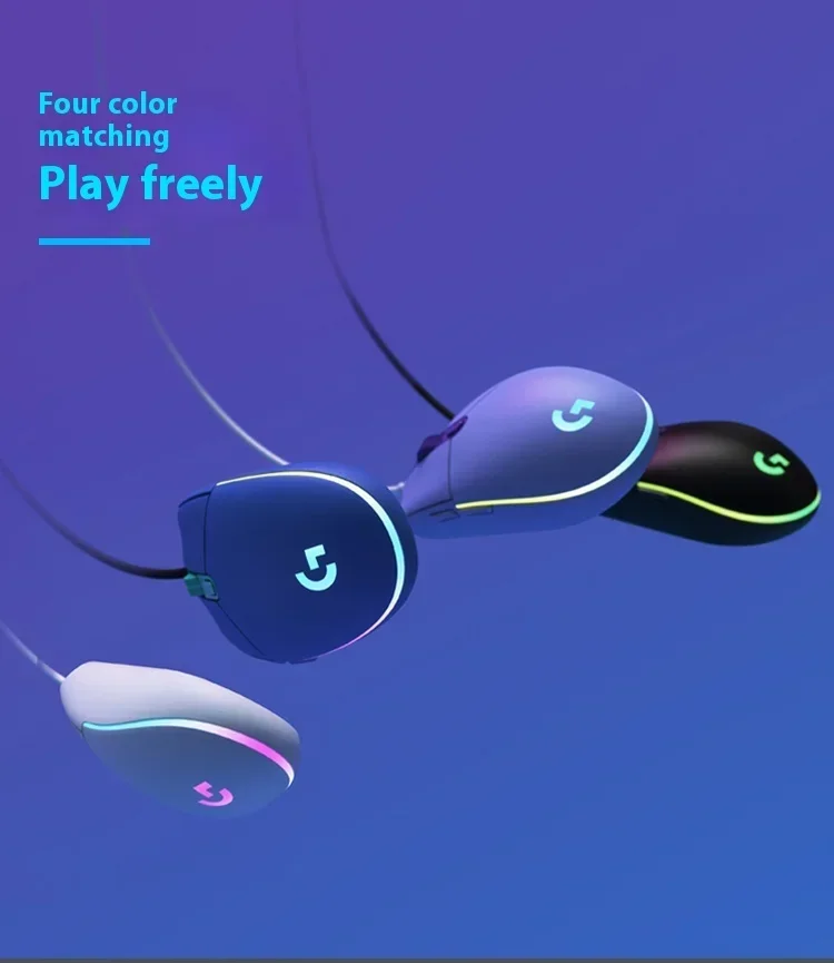 

Logitech G102 Generation Ergonomic Gaming Mouse 6 keys 8000 DPI Wired gaming mouse RGB backlit gaming