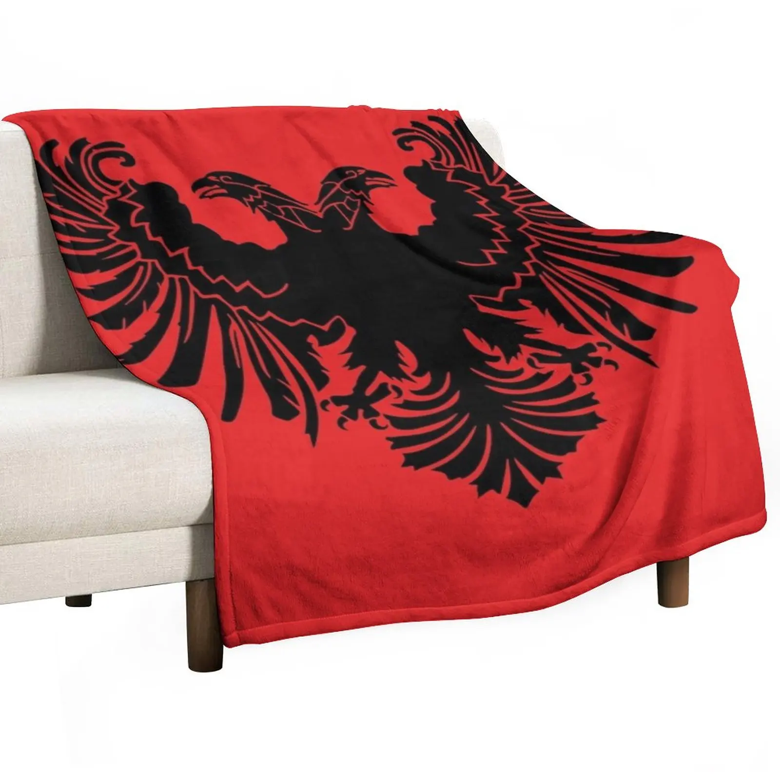 

Albanian Flag Throw Blanket Kid'S Blanket Personalized Gift Retro Blankets