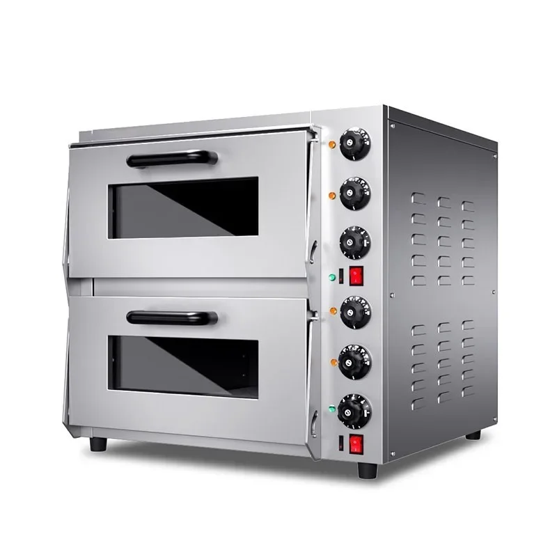 

Electric Oven Double Layer Large Capacity Oven Bake Pizza Egg Tarts Two Layer Two Plate Oven