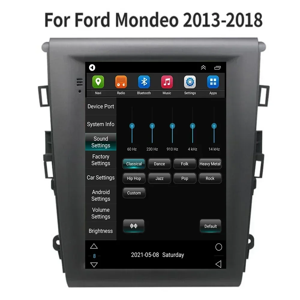 Lecteur multimédia de voiture Android pour Ford Mondeo, autoradio, navigation GPS, 2Din, stéréo automatique, DVD, 5G, WiFi, style de placements, ktMK5