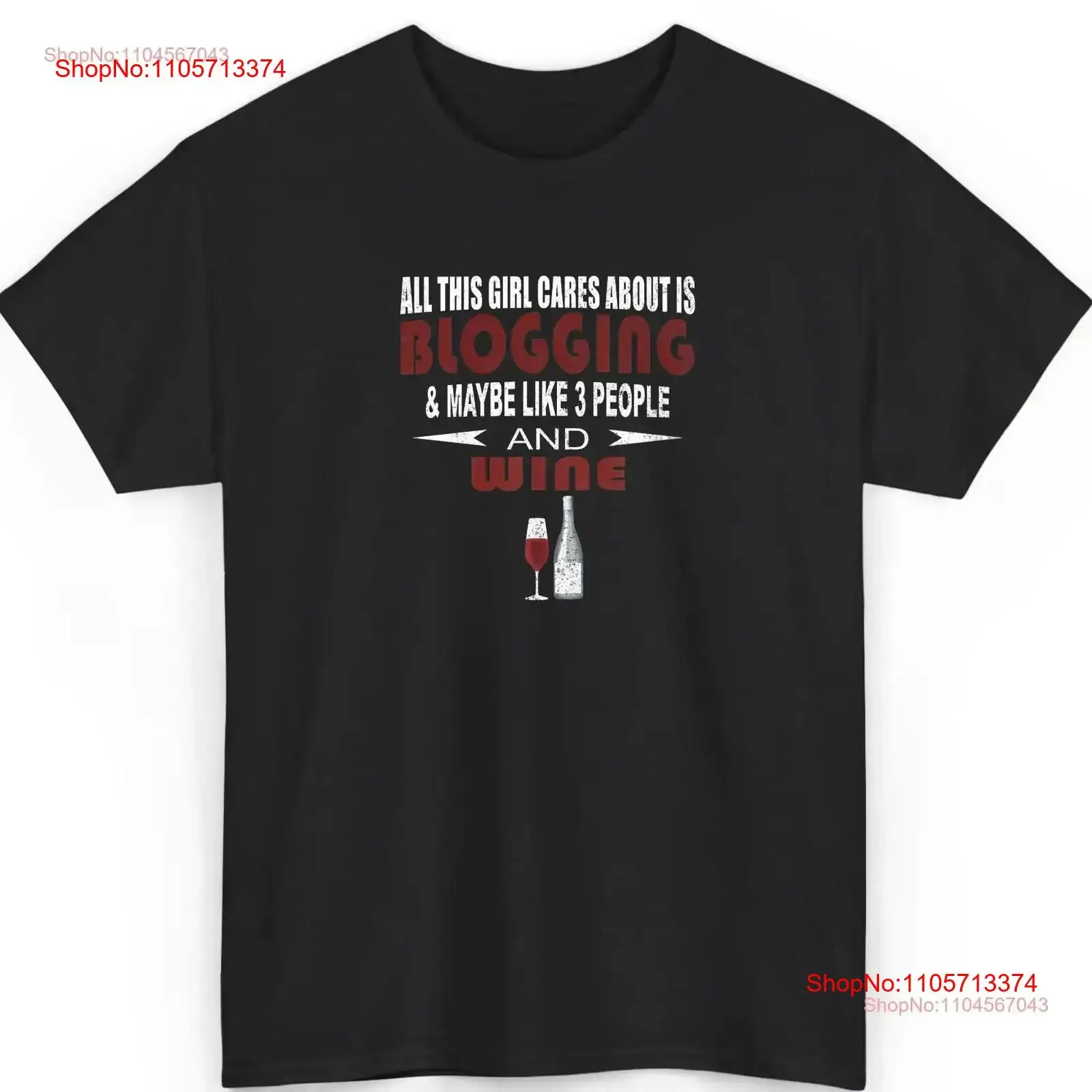Blogging And Wine T Shirt Funny Blogger Lover Apparel Humor Life vintage Washed Stylish Versatile fashion graphic Slightly