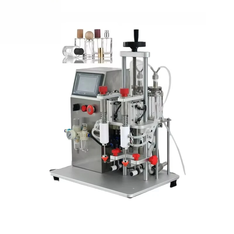 

Perfume filling machine, perfume dispenser, perfume bar 2-head semi-automatic filling machine, spray bottle packaging equipment