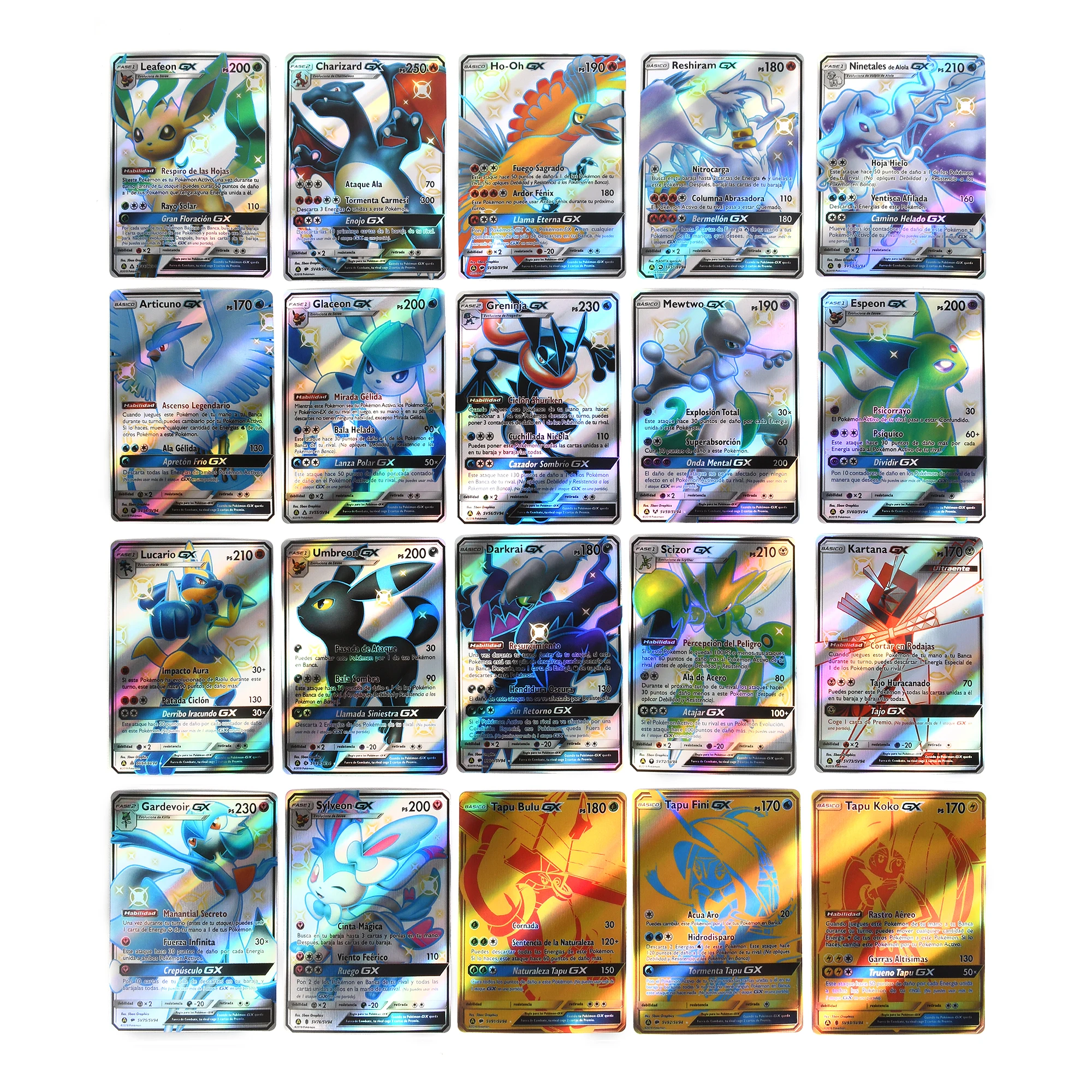 20Pcs/set Spanish cards gx cartas pokemon Spanish Card Featuring Gx V Max VMAX kids gifts