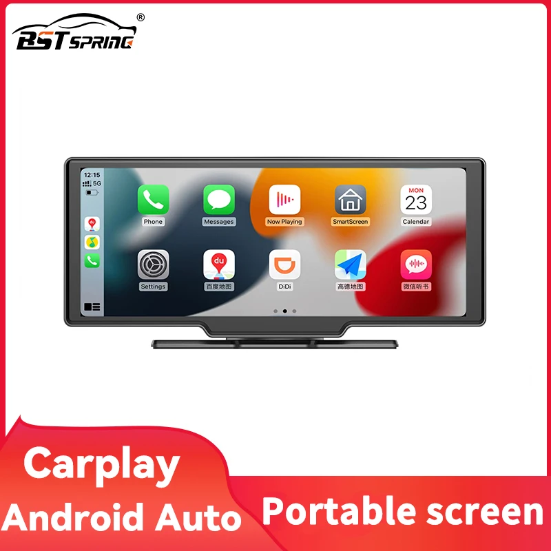 

Portable Touch Screen Wireless Apple CarPlay Android Auto Tablet Car Audio Multimedia Player Radio