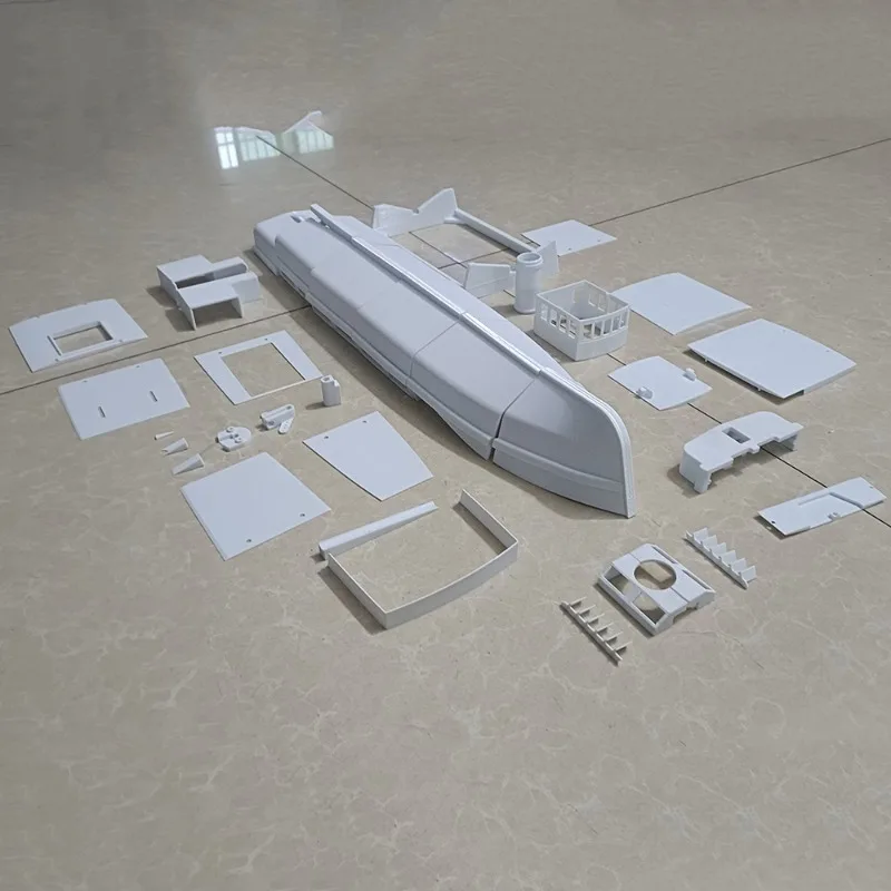 RC 보트 60cm 로맨틱 소형 페리 원격 제어 보트 고정밀 3D 프린팅 성형 RC 보트 키트 성인용 장난감
