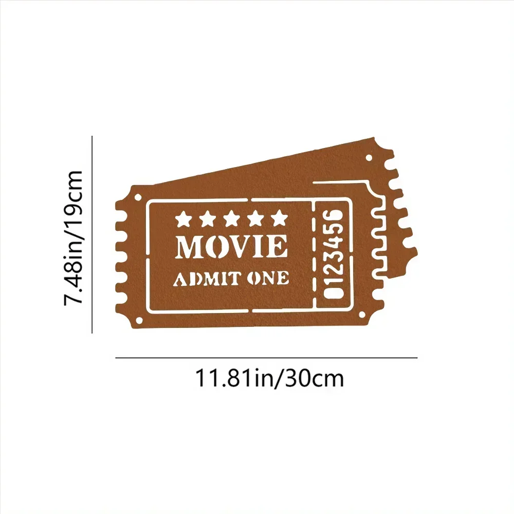 Adorable Metal Movie Reel Wall Decor – Cute for Movie Theaters and Home Cinemas. Lovely Decor