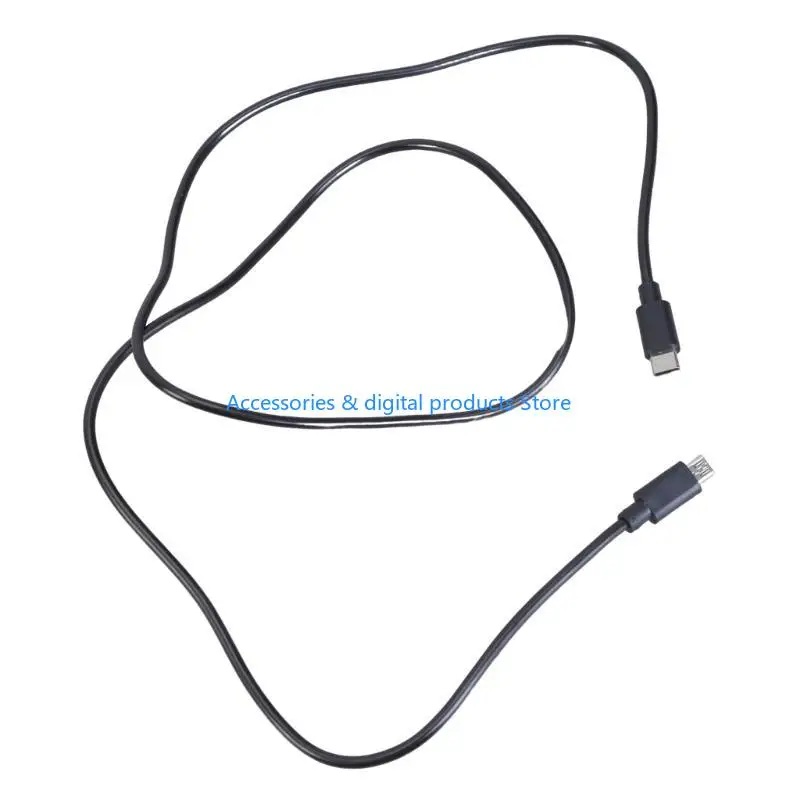 77JD Extension Cord Charging Data Wire Type-C to 5Pin USB Data Sync Charging Cable