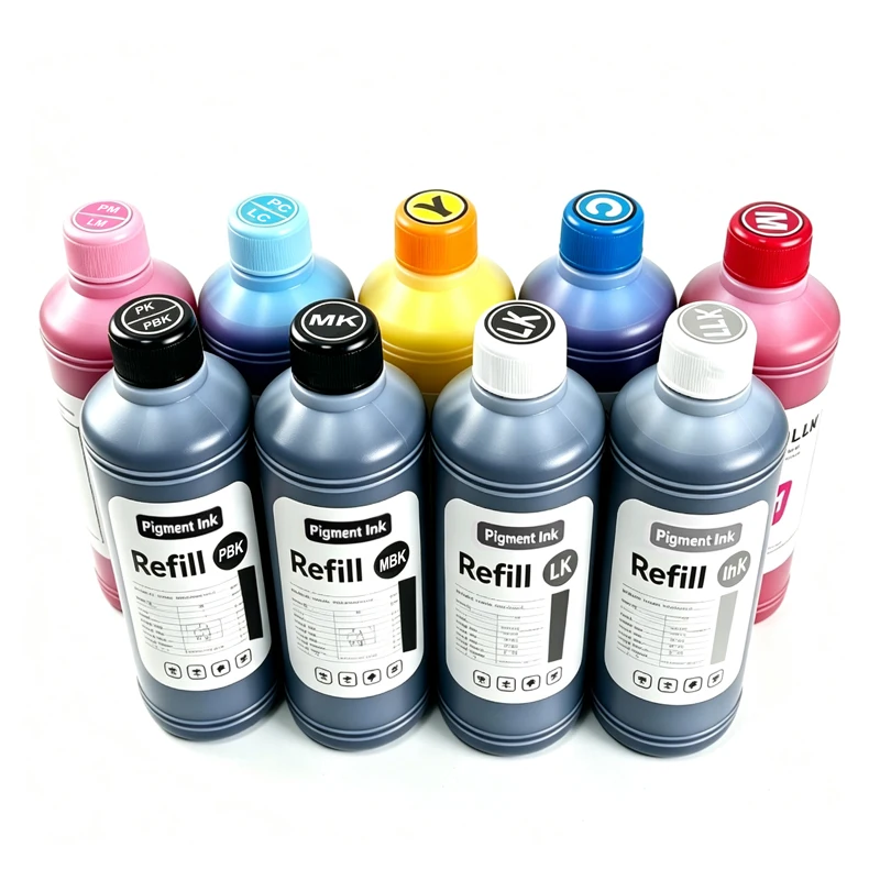 500ML Pigment ink Compatible for Epson Printer P6000 P7000 P8000 P9000 9890 7908 9908 4880 4800 7800 7600 7880 9880 9800 Refill