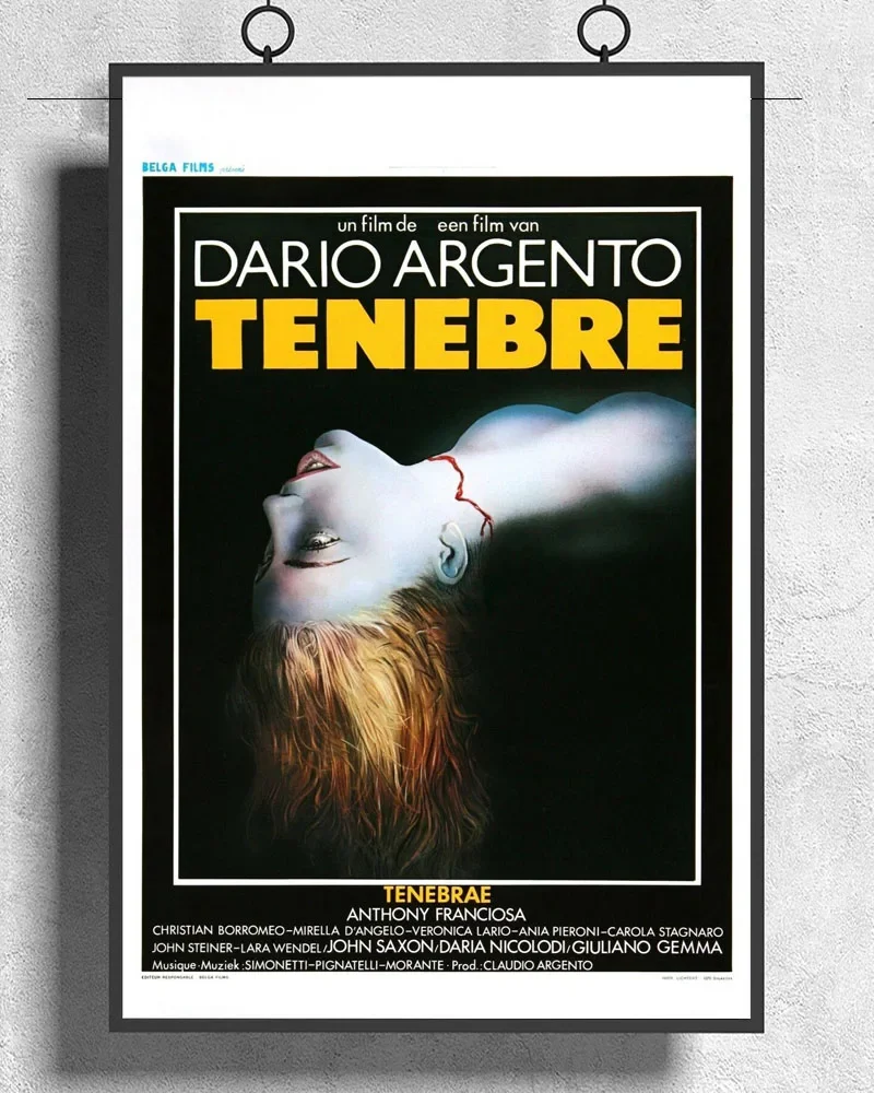 L325 TENEBRE movie 1982 Dario Argento Silk Fabric Poster Art Decor Indoor Painting Gift