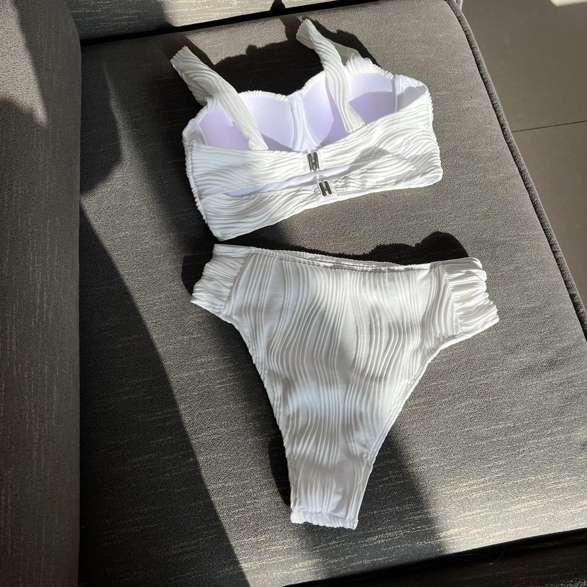 bikini push up a costine sexy imposta due pezzi costumi da bagno a vita alta costume da bagno Costumi da bagno Biquini conjunto de bikini tankini