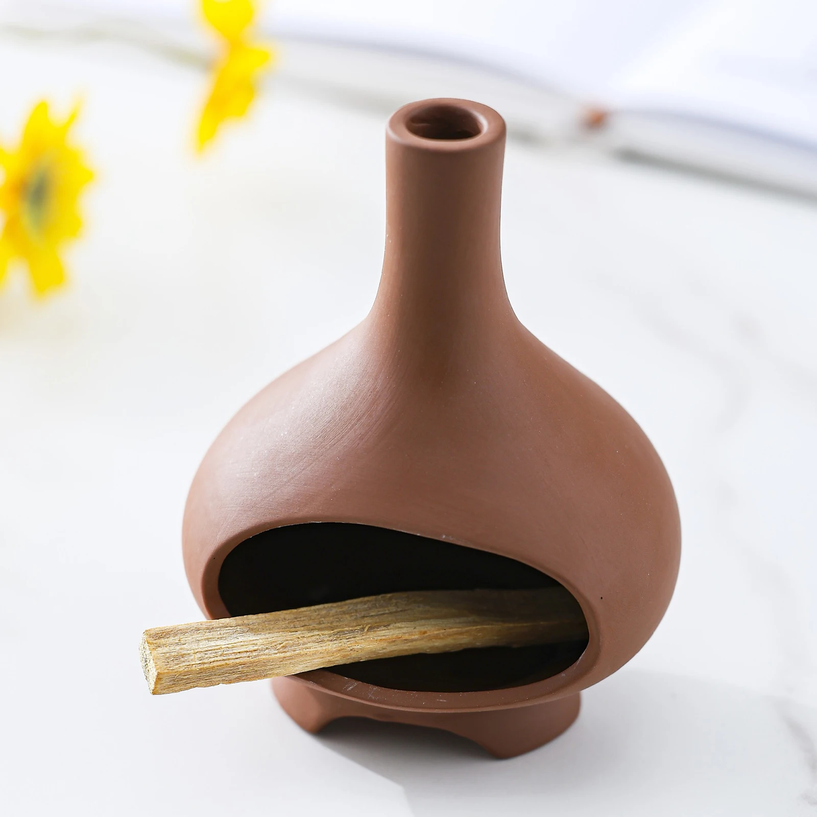 Ceramic Palo Santo Holder Incense Burner Holder Unique Palo Santo Burner for Desk Office Home Meditation Yoga Gift