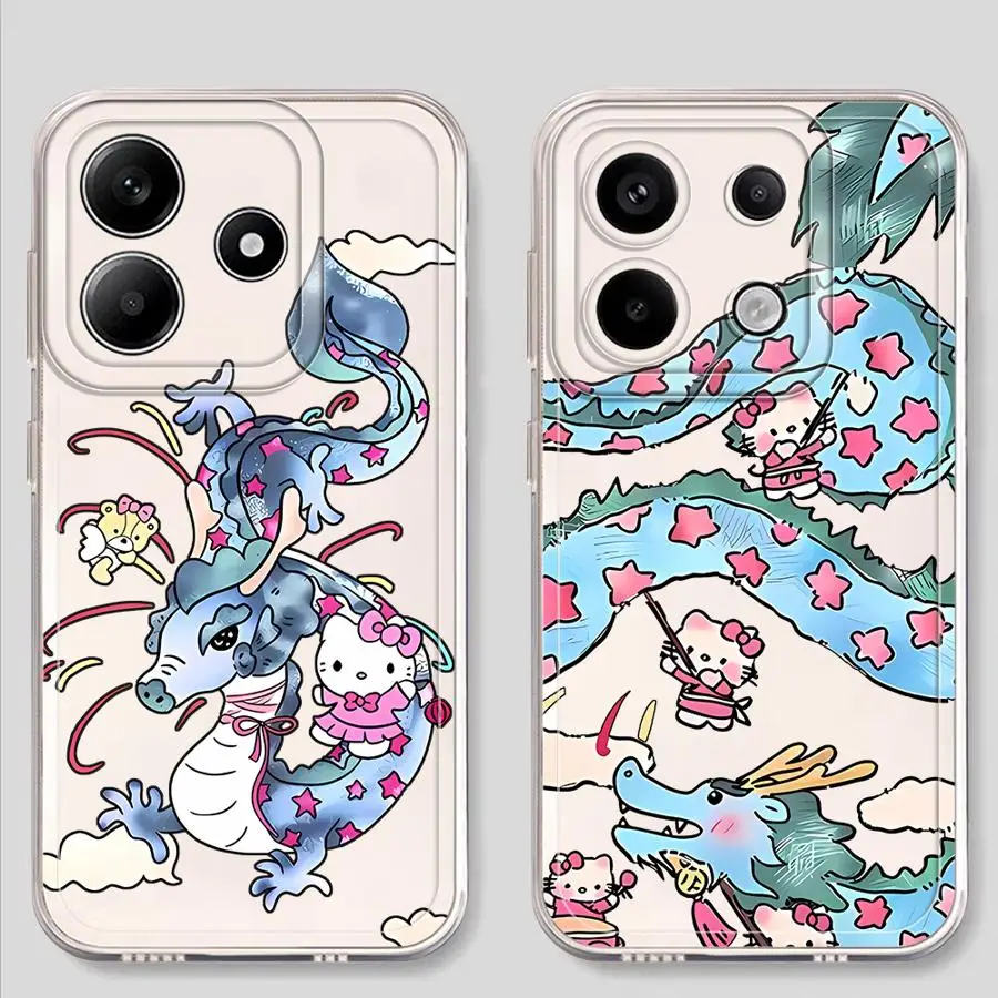 Funda para Xiaomi Poco X3 NFC X3 Pro funda de teléfono suave dibujos animados Sanrio Hello Kitty