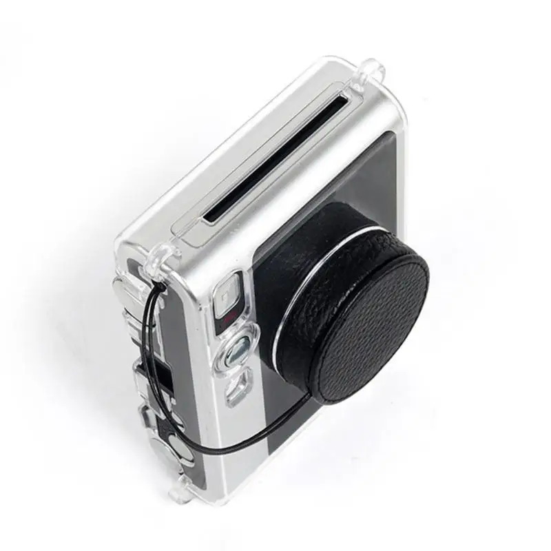 Y1UB Leather Lens Cap For Mini EVO Camera Lens Cover Dustproof Lens Protective Cap