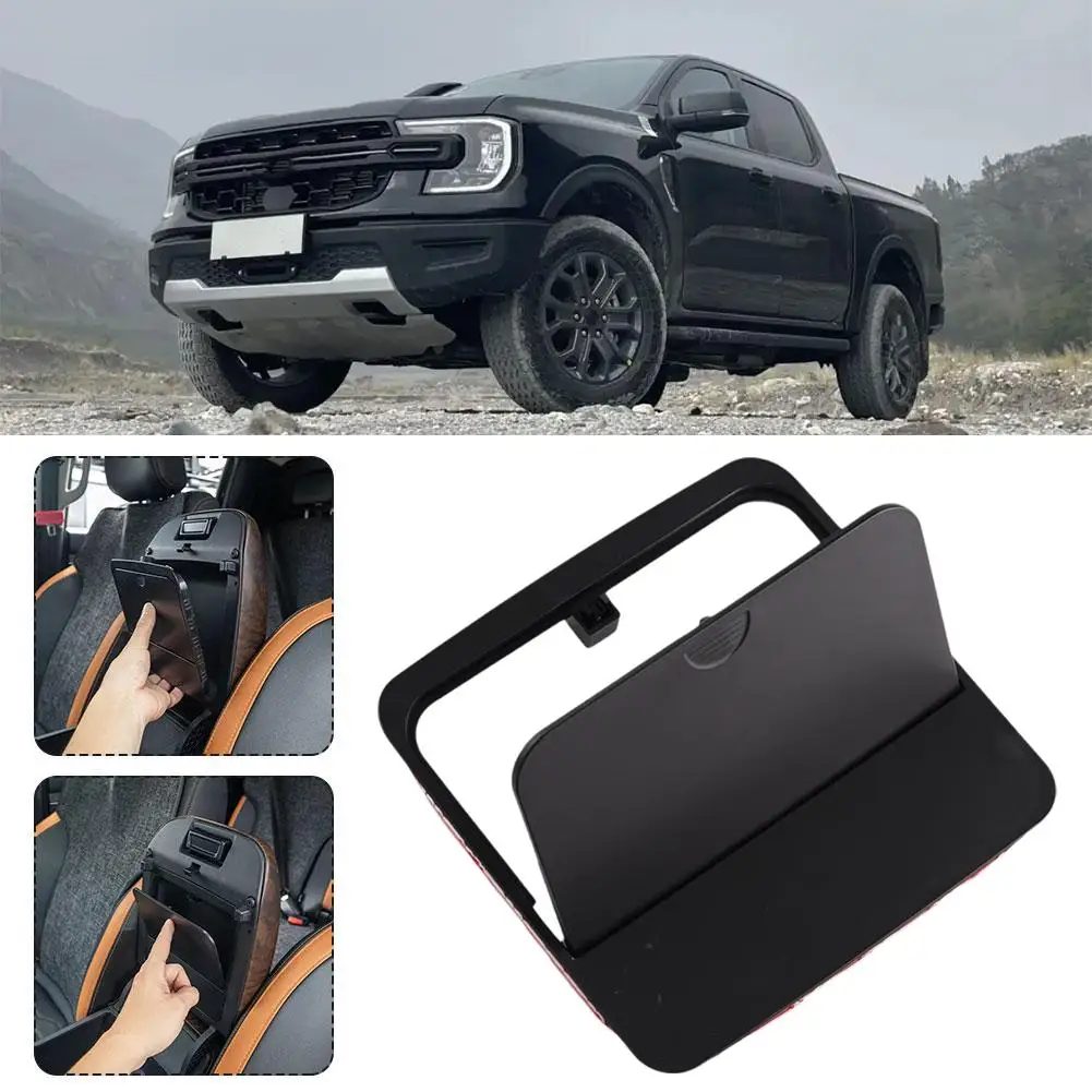 For Ford Ranger 23 Ranger Armrest Hidden Storage Box Touch-To-Open Design Center Console Storage Box Handrail Box Partition ABS