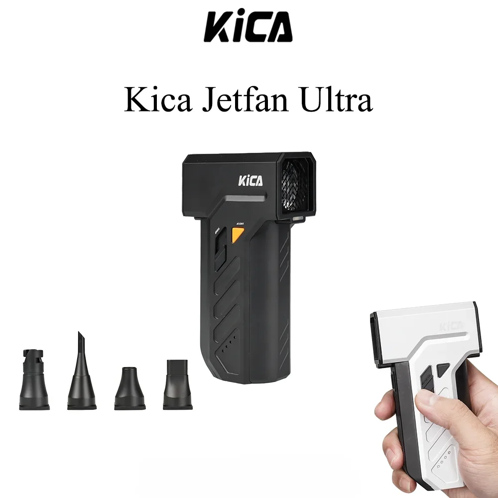 

KICA Jetfan Ultra 45m/s Compressed Air Duster Electric Blower LED Lights Portable Cordless 116000 RPM Rechargeable 4000mAh