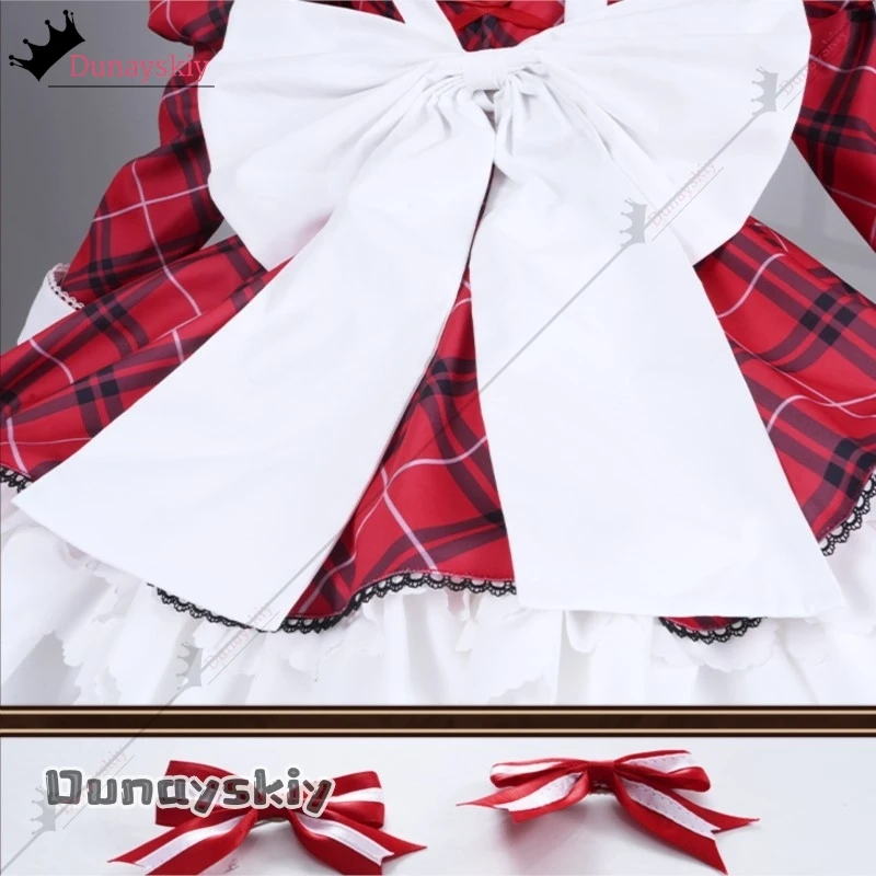 YiNuo@AShUugo Chara UTAU Cosplay Costume Kina Maid Dress Western Style Clothes Anime Outfit . party kawaii Lolita Halloween