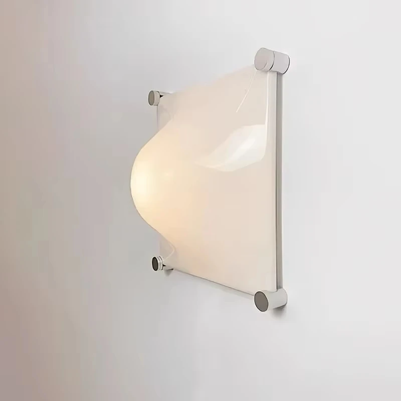 

Italian Bolla Wall Lamp Bedroom Designer Vintage Sconces Light Acrylic Shade