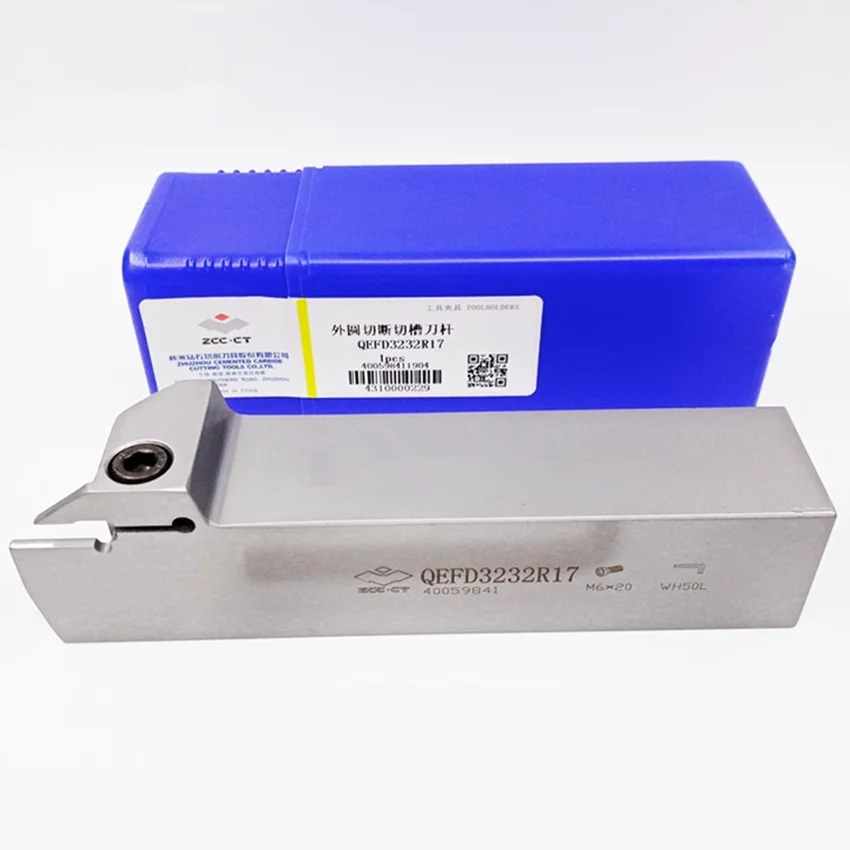 

QEFD3232R17/QEFD3232L17 ZCC.CT Cutting Grooving tools External Turning Tool For 3.00mm inserts 1pcs/box