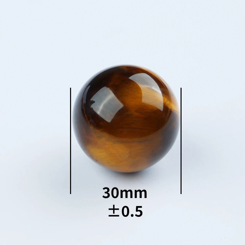 

30mm Natural Stone Round Ball Tiger eye Without Hole Bead for Making Jewelry Wholesale