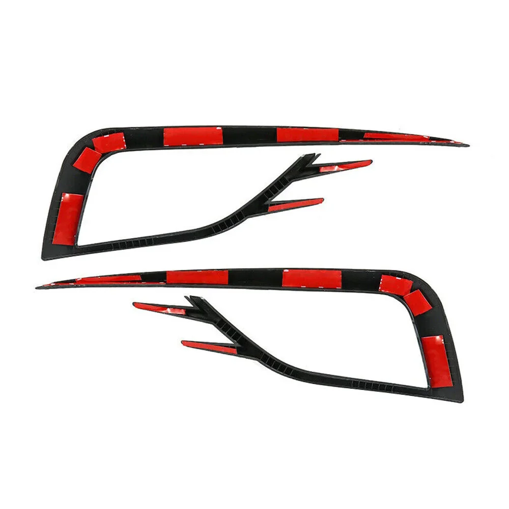 Cobertura de Grade e Acabamento de Spoiler para Farol de Neblina de Para-choque, 2 Peças, Estilo Sobrancelha e Defletor de Vento, para VW Golf 7 MK7 Golf7 MK7.5 VII 2017-2022