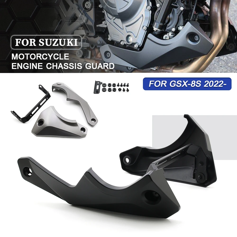 For Suzuki GSX-8S GSX8S GSX 8S 2022-2024 Motorcycle Engine Lower Spoiler Body Fairing Protector Guard Chassis Shield Street  ﻿