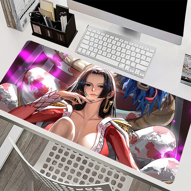 

Mousepad Laptop Mouse Pad Office Accessories PC Keyboard Pad Rubber Cup Mat Soft Mouse Mat One Piece Boa Hancock Large Desk Mat